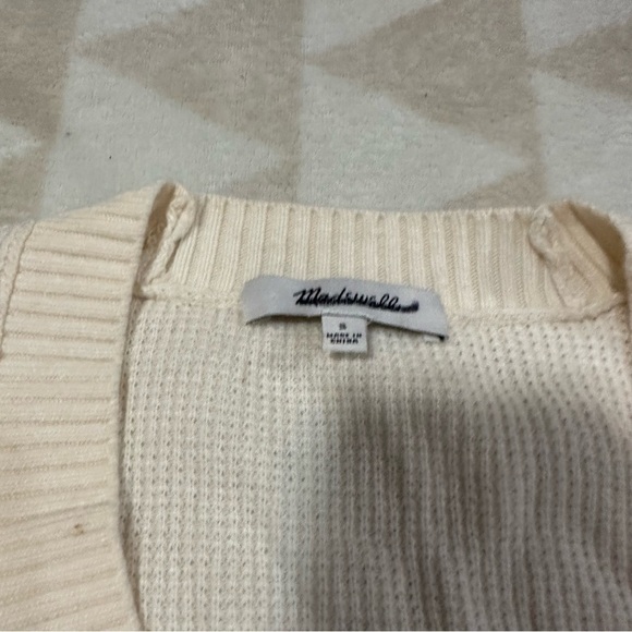 NWOT Madewell asherton knit open front cardigan lighthouse - Picture 4 of 5